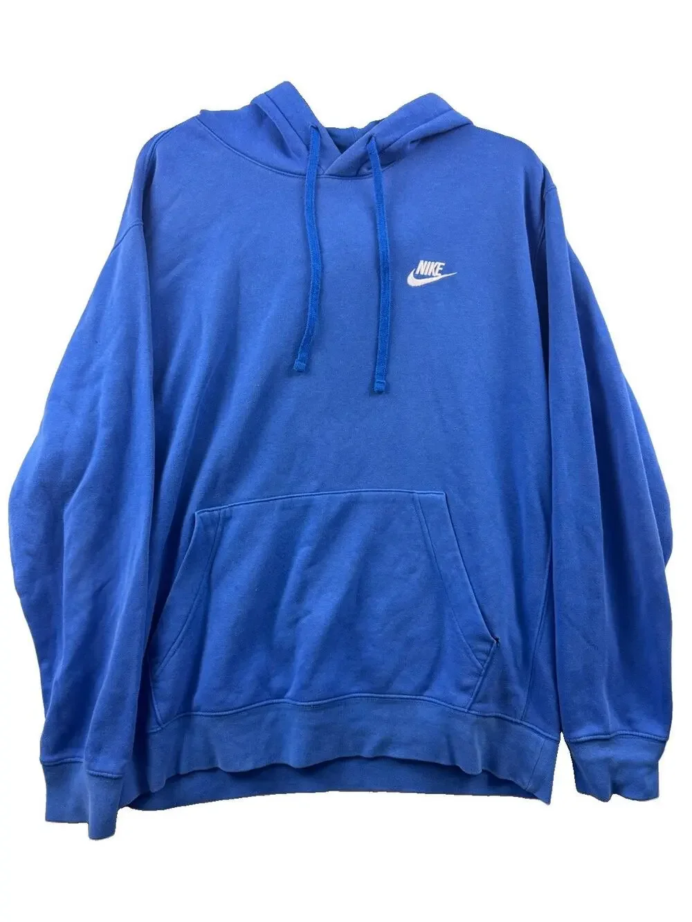 Nike Sportswear Club Fleece Pullover Hoodie Men’s Large Blue Read